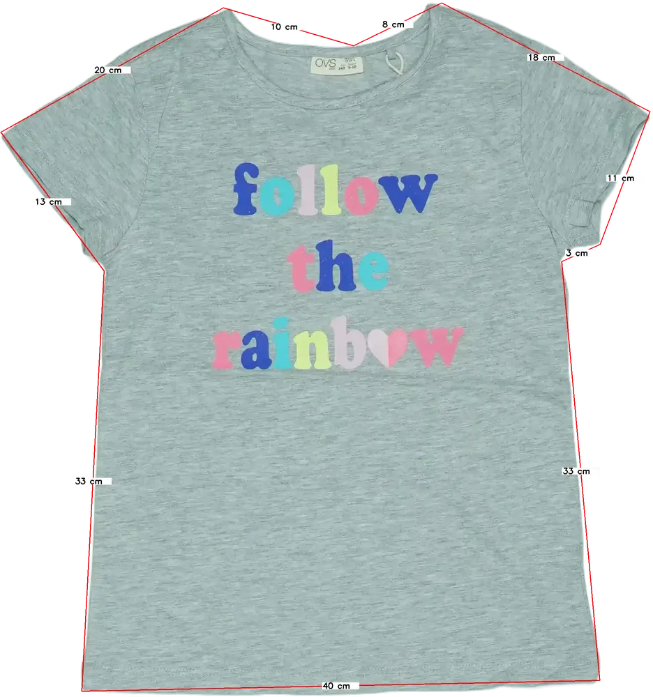 Szürke OVS Póló EU 140 / UK 10 év / US 10 év/L