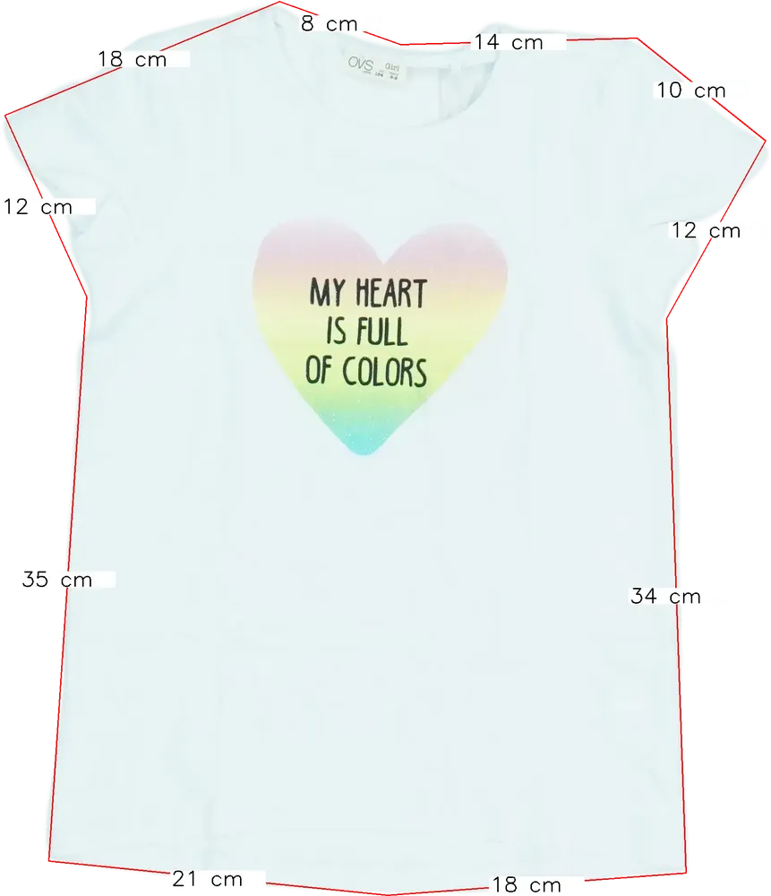 Fehér OVS Póló EU 134 / UK 9 év / US 9 év/L