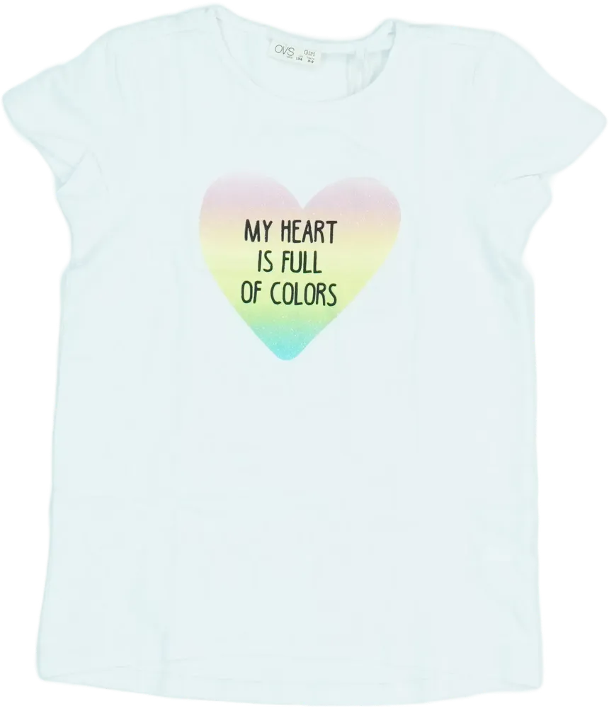 Fehér OVS Póló EU 134 / UK 9 év / US 9 év/L