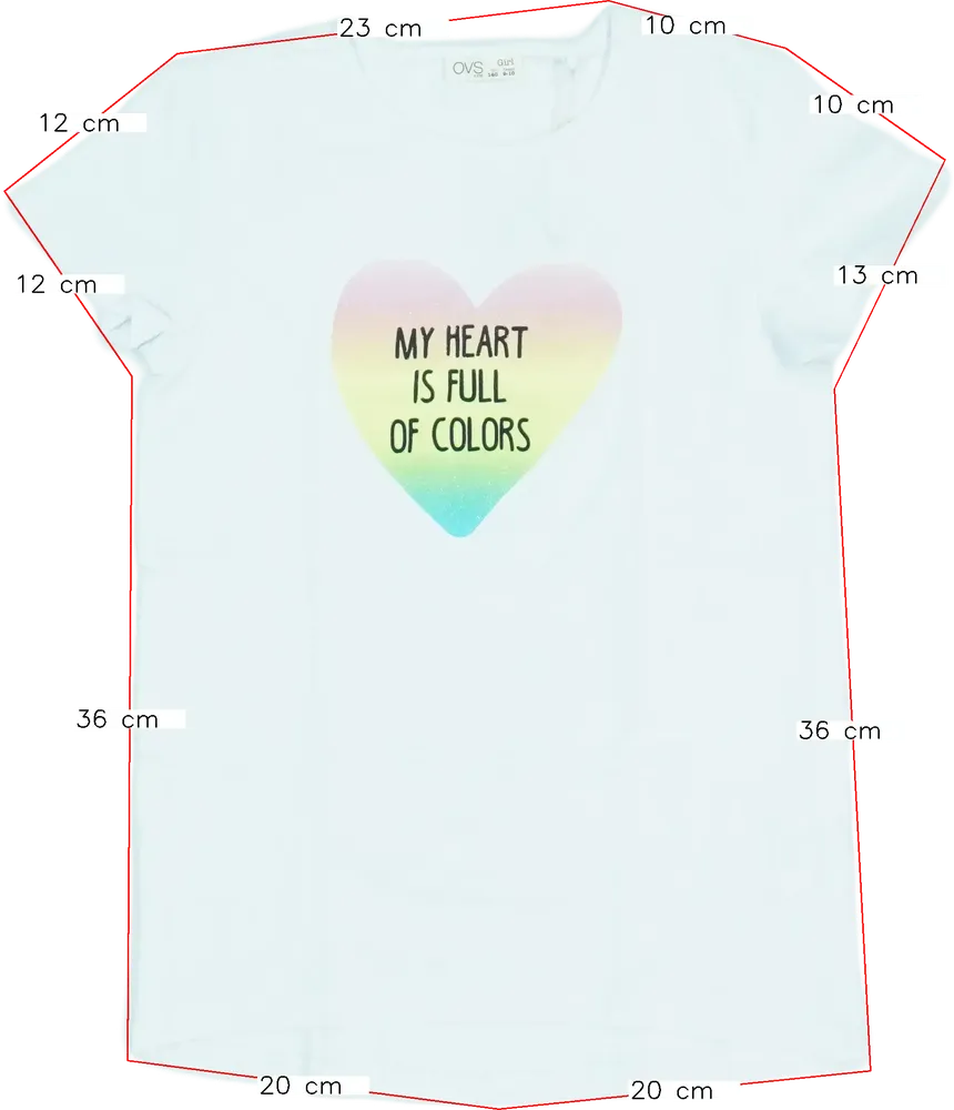 Fehér OVS Póló EU 140 / UK 10 év / US 10 év/L