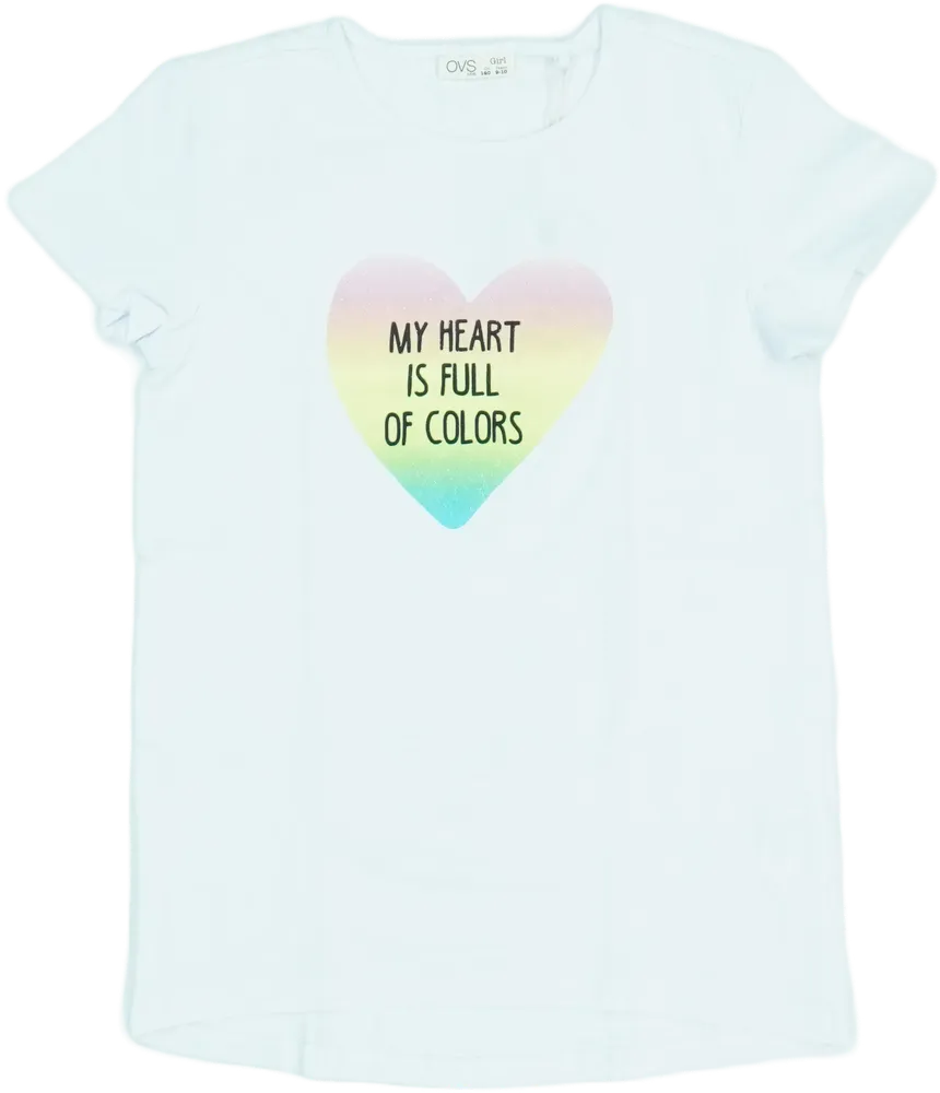 Fehér OVS Póló EU 140 / UK 10 év / US 10 év/L