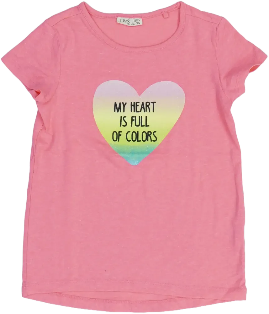 Rózsaszín OVS Póló EU 110 / UK 5 év / US 5 év/XS