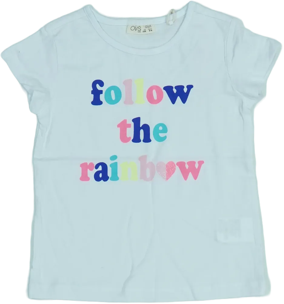 Fehér OVS Póló EU 104 / UK 4 év / US 4T/XS