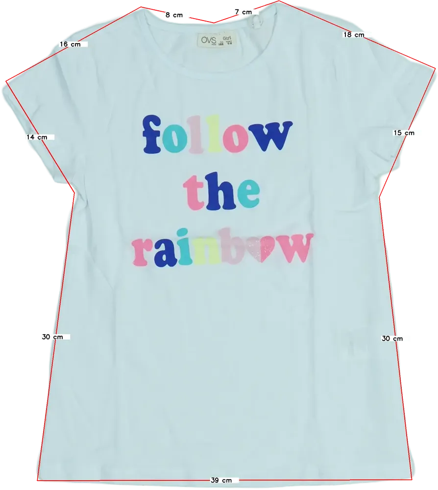 Fehér OVS Póló EU 128 / UK 8 év / US 8 év/M