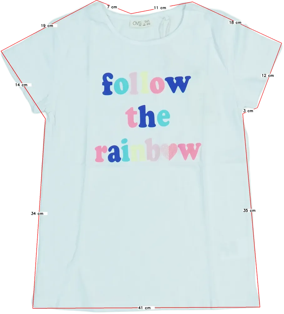 Fehér OVS Póló EU 140 / UK 10 év / US 10 év/L