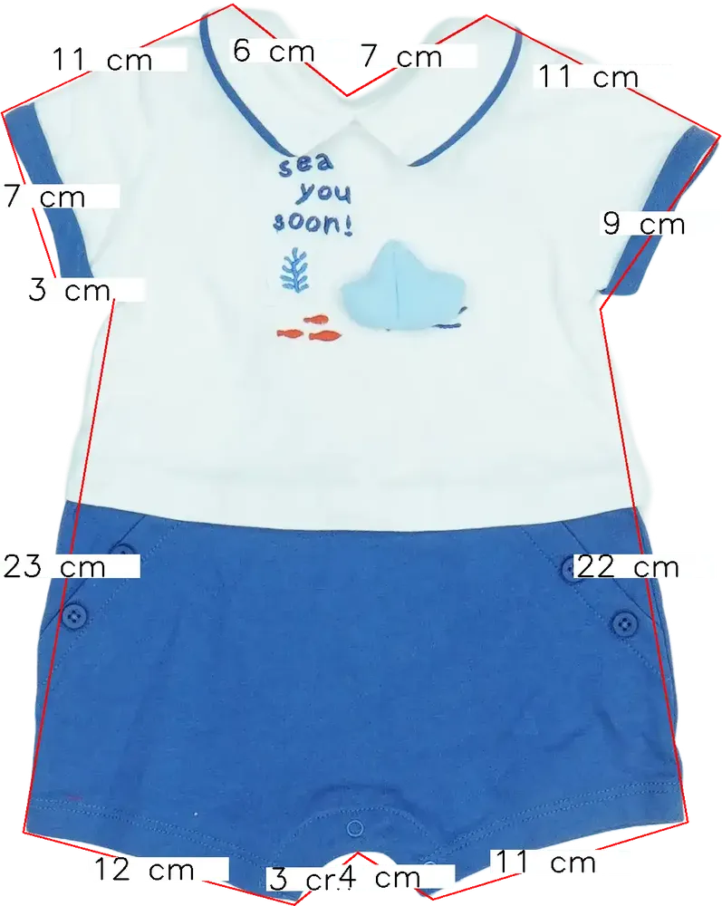 Kék OVS - Fagottino Napozó EU 62 / UK 0-3 hónap / US 0-3 hónap