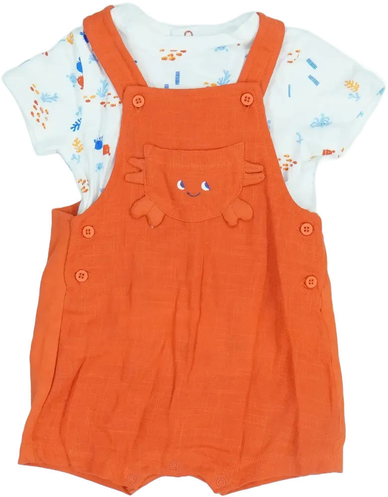 Yellow (Orange) OVS - Fagottino 2-piece set - Top &amp; Bottom EU 74 / UK 6-9 months / US 6-9 months