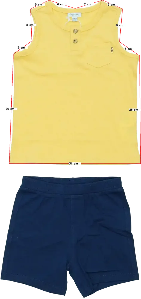 Yellow OVS - Fagottino 2-piece set - Top &amp; Bottom EU 92 / UK 2 years / US 2T