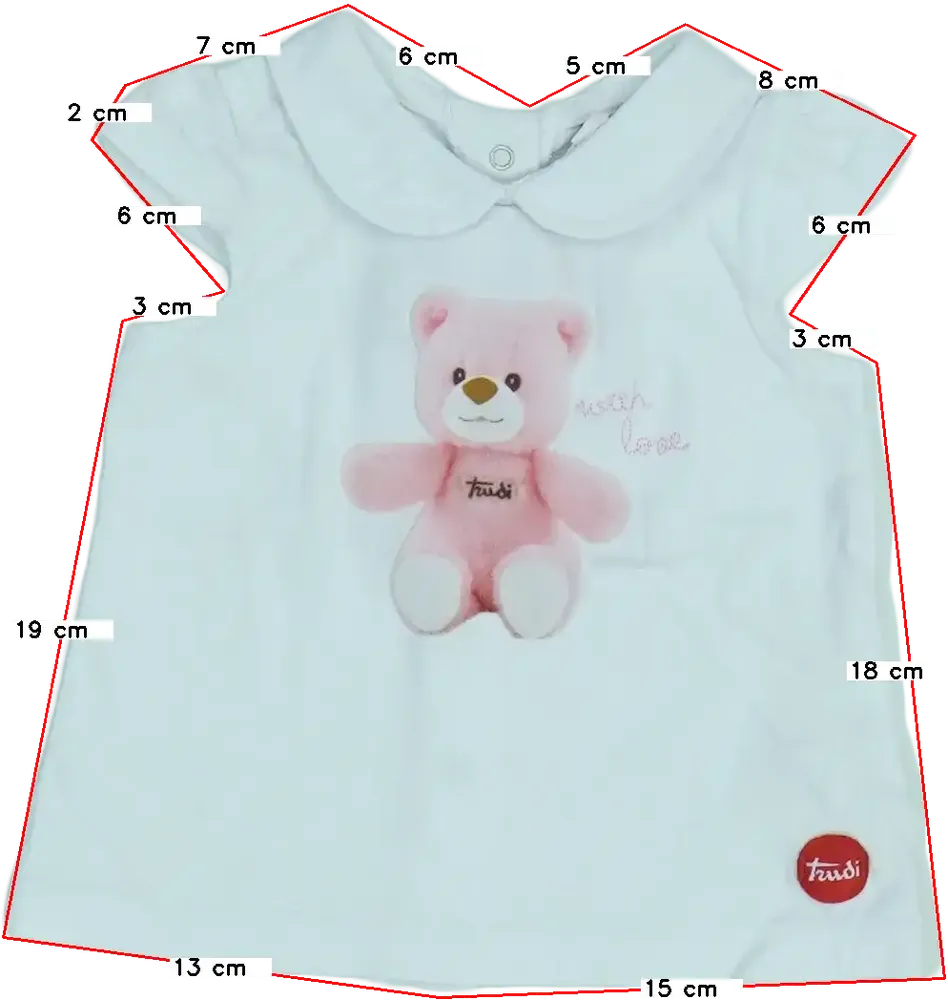 Fehér OVS - Fagottino Póló EU 68 / UK 3-6 hónap / US 3-6 hónap