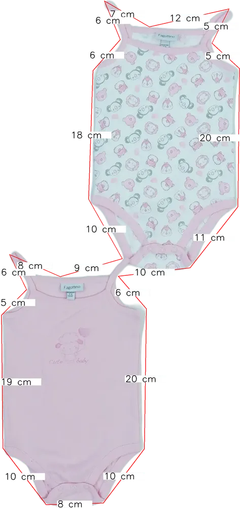 Rózsaszín OVS - Fagottino Csomag - Body EU 62 / UK 0-3 hónap / US 0-3 hónap