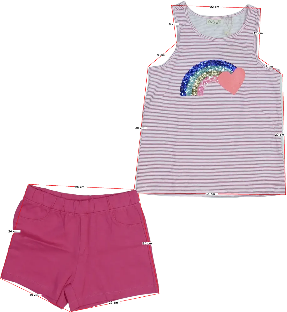 Fehér OVS 2 részes szett - Felsőruházat és nadrág EU 128 / UK 8 év / US 8 év/M