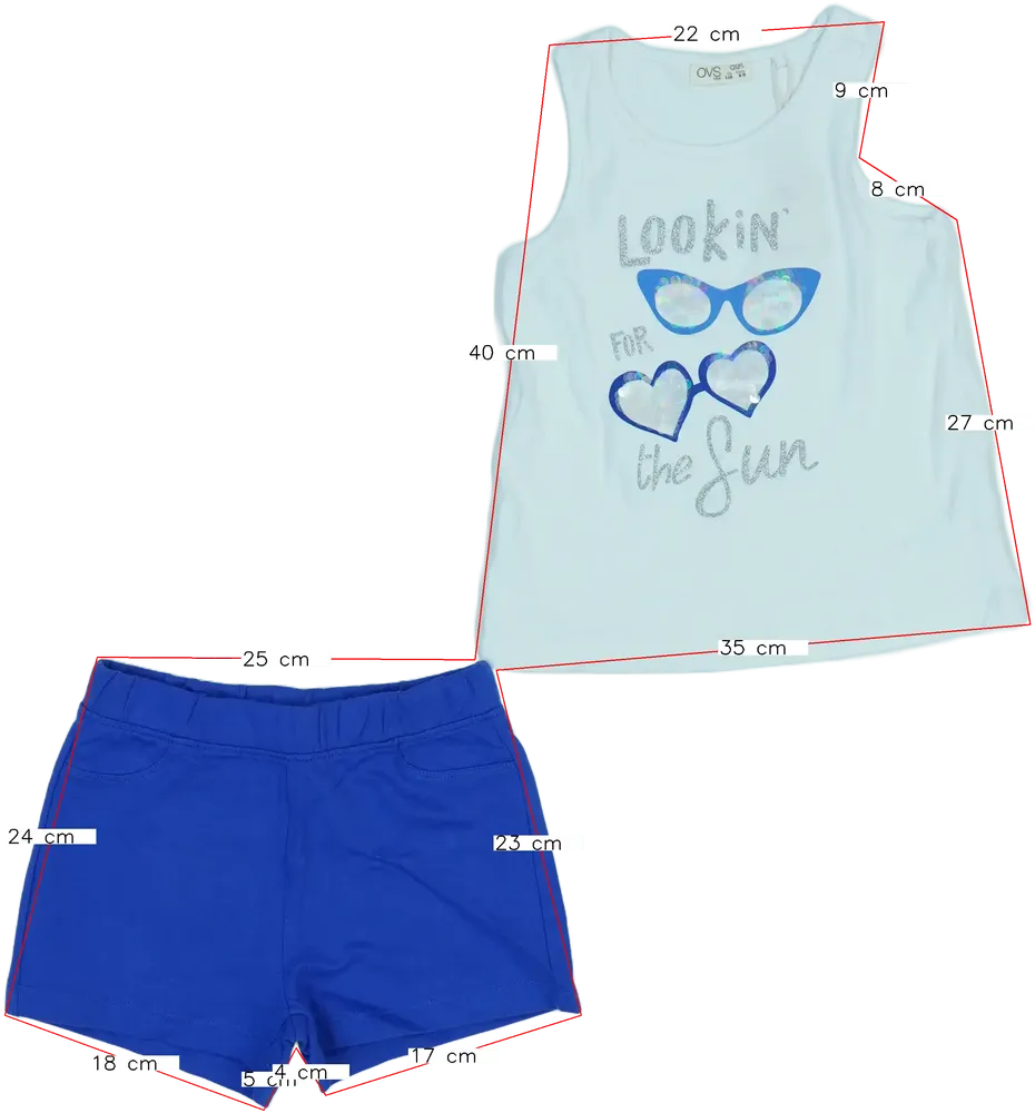 Fehér OVS 2 részes szett - Felsőruházat és nadrág EU 116 / UK 6 év / US 6 év/S