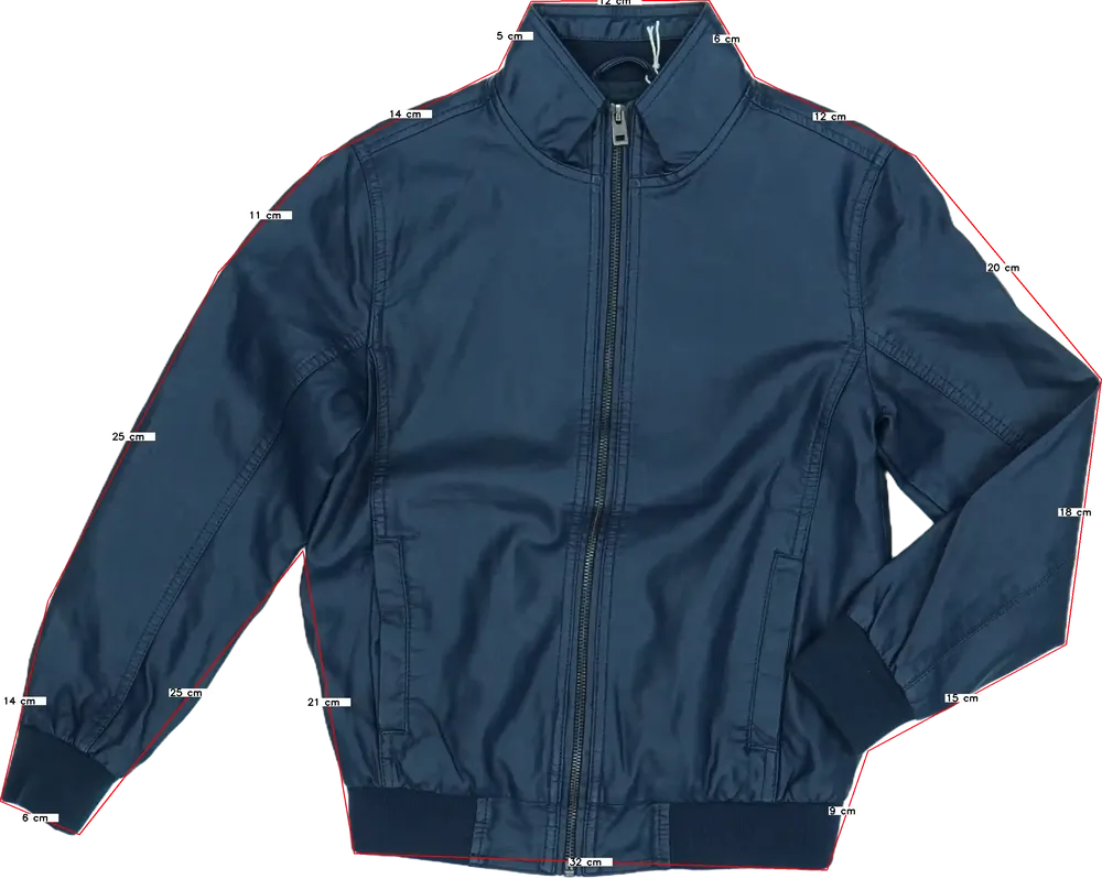 Kék OVS Bőrkabát EU 140 / UK 10 év / US 10 év/L