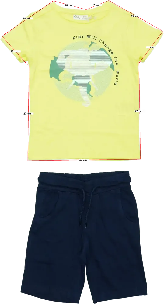 Yellow OVS 2-piece set - Top &amp; Bottom EU 104 / UK 4 years / US 4T/XS