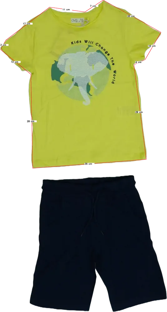 Yellow OVS 2-piece set - Top &amp; Bottom EU 116 / UK 6 years / US 6 years/S