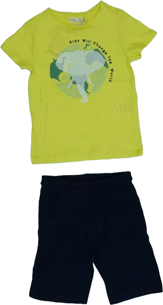 Yellow OVS 2-piece set - Top &amp; Bottom EU 116 / UK 6 years / US 6 years/S