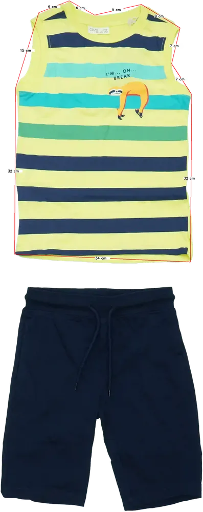 Yellow OVS 2-piece set - Top &amp; Bottom EU 122 / UK 7 years / US 7 years/M
