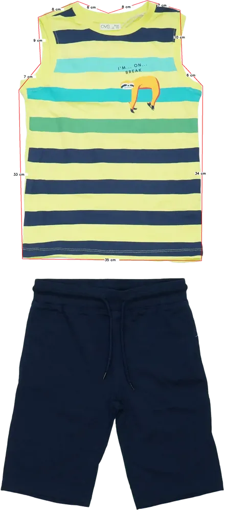 Yellow OVS 2-piece set - Top &amp; Bottom EU 128 / UK 8 years / US 8 years/M
