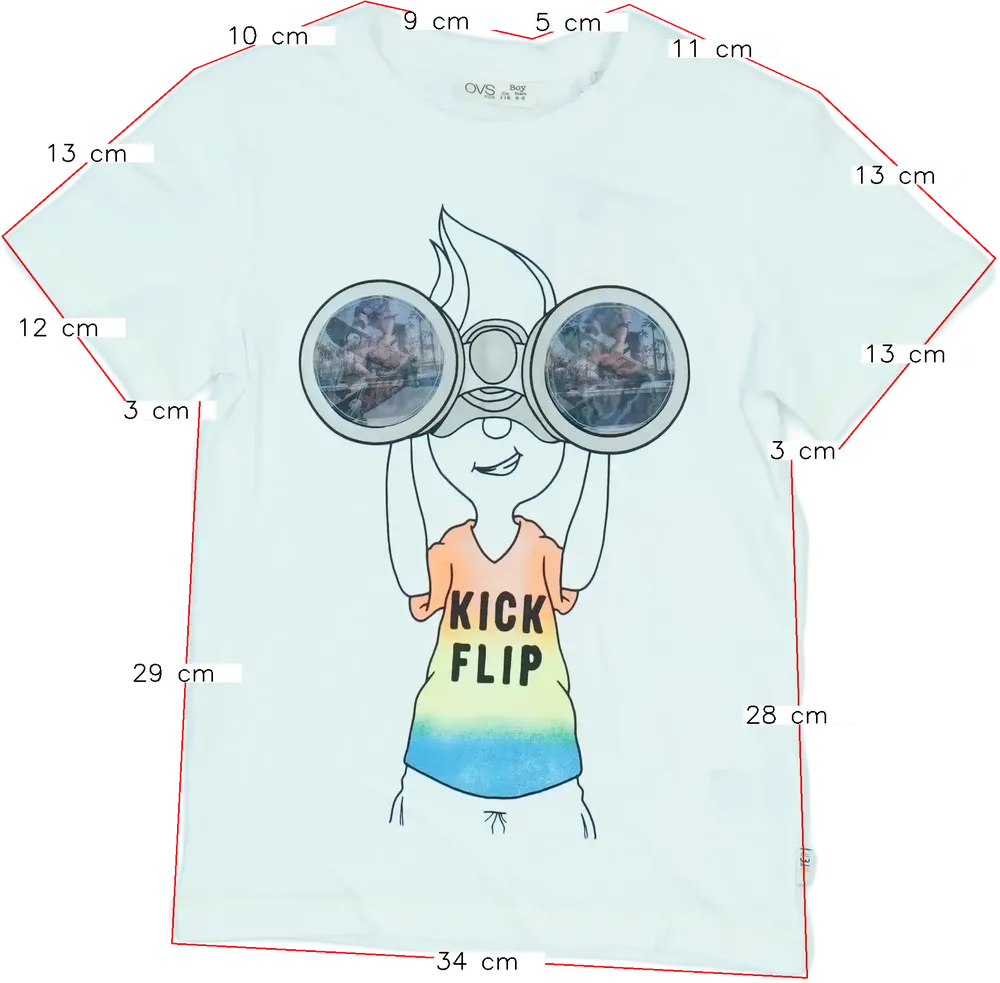 Fehér OVS Póló EU 116 / UK 6 év / US 6 év/S