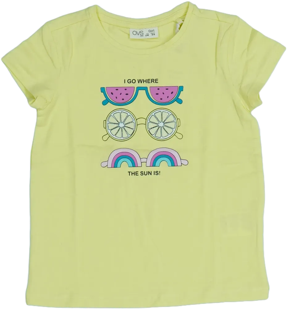 Sárga OVS Póló EU 116 / UK 6 év / US 6 év/S