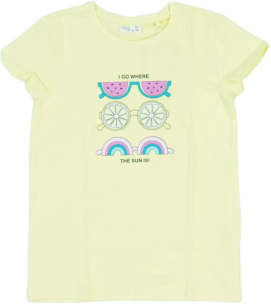 Sárga OVS Póló EU 140 / UK 10 év / US 10 év/L