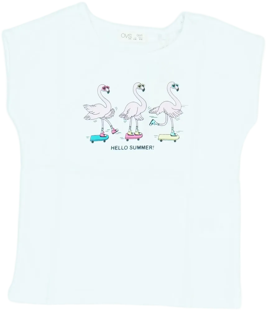 Fehér OVS Póló EU 116 / UK 6 év / US 6 év/S