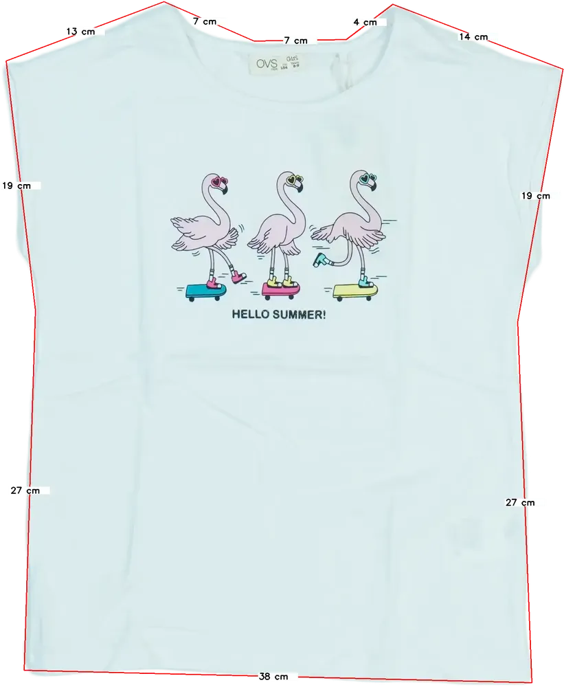 Fehér OVS Póló EU 134 / UK 9 év / US 9 év/L