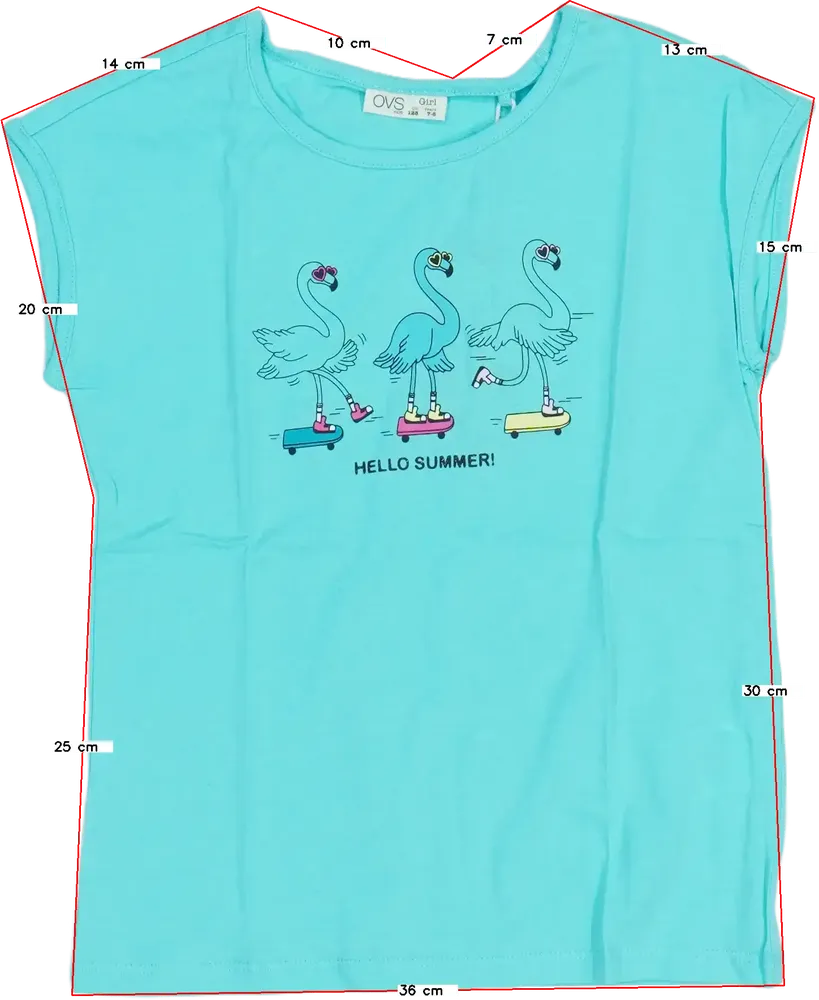 Kék OVS Póló EU 128 / UK 8 év / US 8 év/M