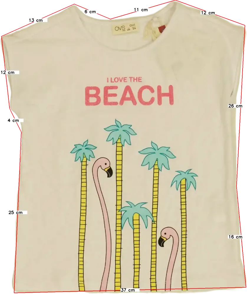 Fehér OVS Póló EU 116 / UK 6 év / US 6 év/S