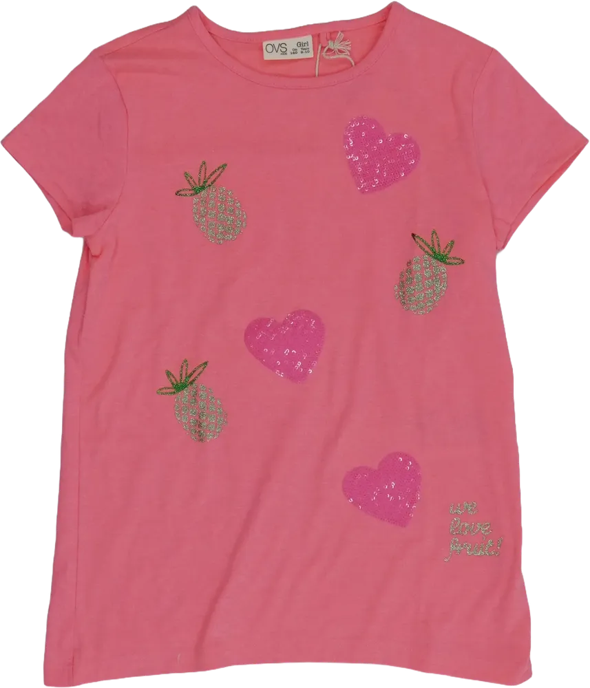 Rózsaszín OVS Póló EU 140 / UK 10 év / US 10 év/L