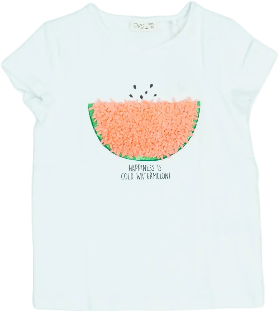 Fehér OVS Póló EU 122 / UK 7 év / US 7 év/M