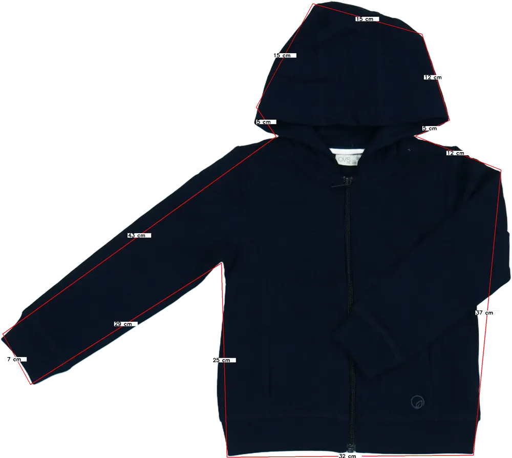 Kék OVS Kapucnis pulóver EU 110 / UK 5 év / US 5 év/XS