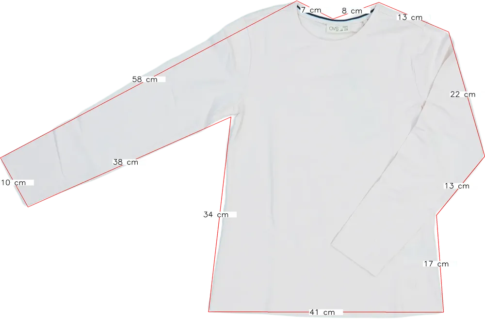 Rózsaszín OVS Hosszú ujjú felső EU 140 / UK 10 év / US 10 év/L