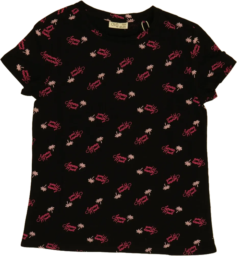 Fekete OVS Póló EU 146 / UK 11 év / US 12 év/L