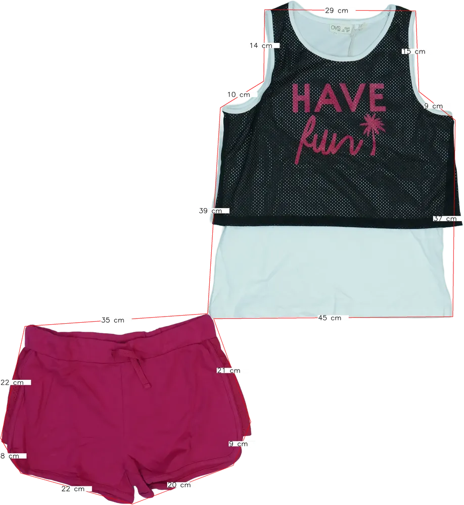 Multicoloured OVS 2-piece set - Top &amp; Bottom EU 170 / UK 15 years / US XL