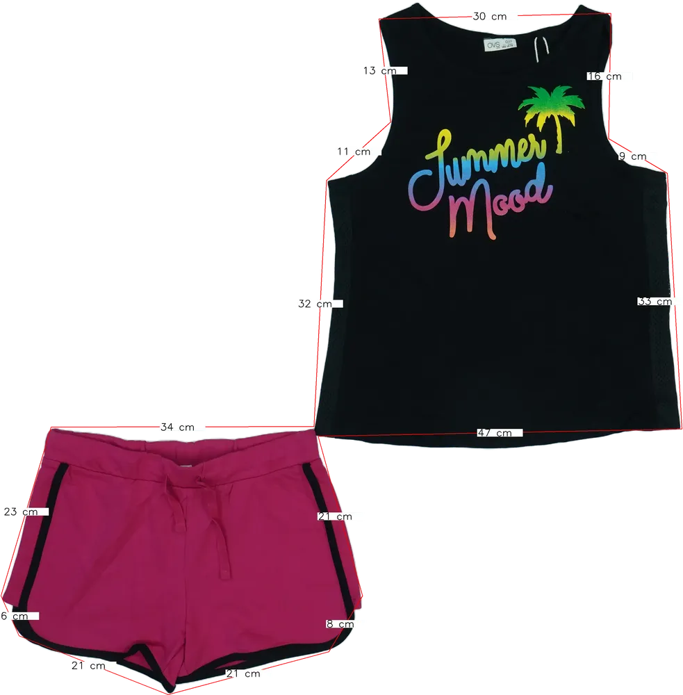 Black OVS 2-piece set - Top &amp; Bottom EU 164 / UK 14 years / US 14 years/XL