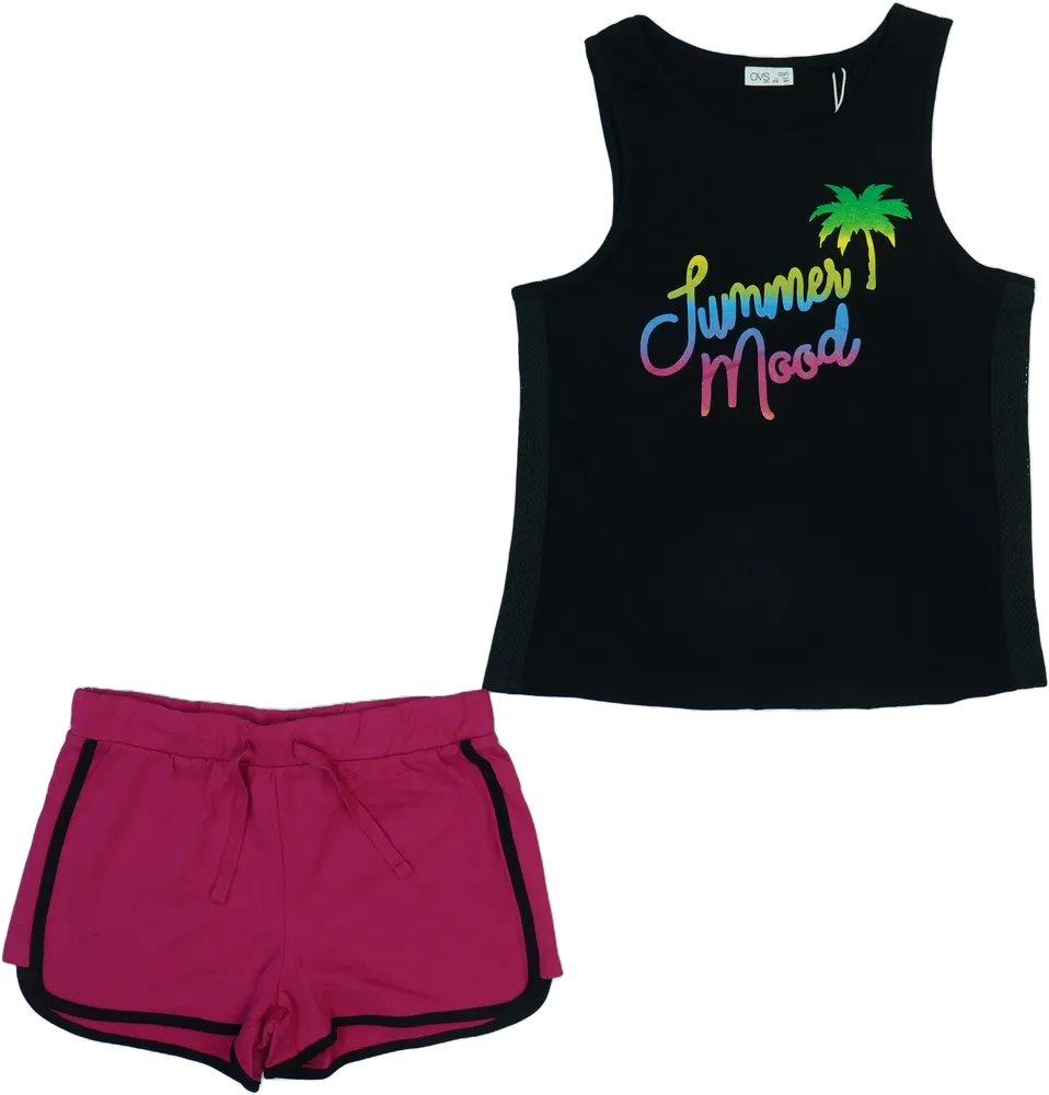 Black OVS 2-piece set - Top &amp; Bottom EU 170 / UK 15 years / US XL