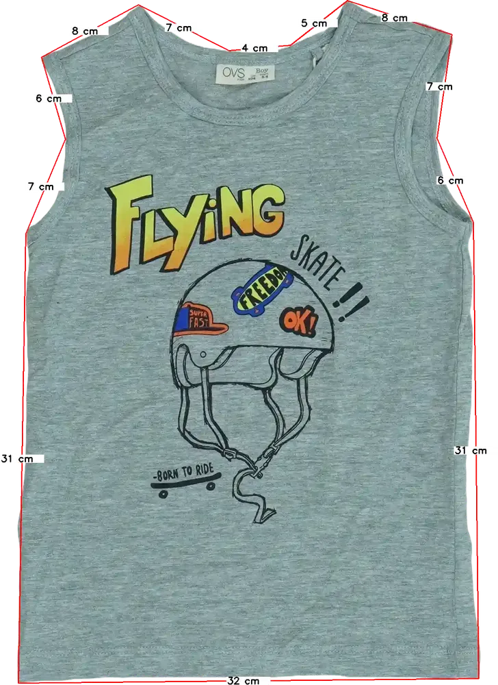 Szürke OVS Fiú / Férfi atléta EU 104 / UK 4 év / US 4T/XS