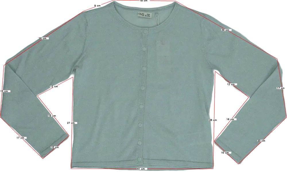 Ezüst OVS Kardigán EU 158 / UK 13 év / US 14 év/XL