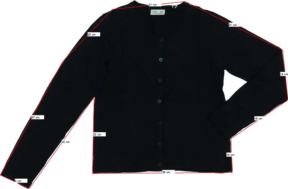 Fekete OVS Kardigán EU 146 / UK 11 év / US 12 év/L