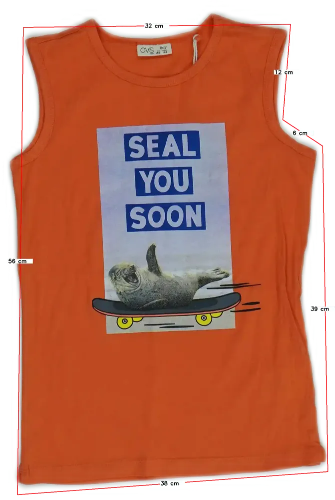 Sárga (narancs) OVS Fiú / Férfi atléta EU 134 / UK 9 év / US 9 év/L