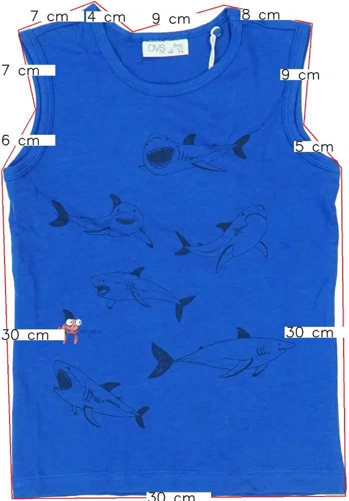 Kék OVS Fiú / Férfi atléta EU 104 / UK 4 év / US 4T/XS