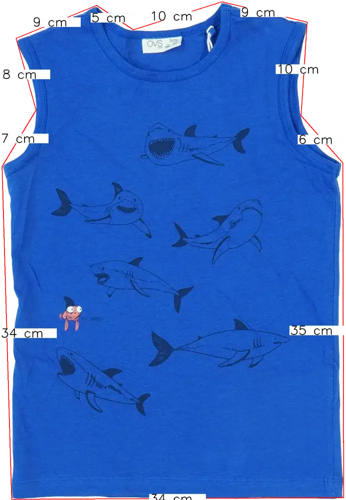 Kék OVS Fiú / Férfi atléta EU 122 / UK 7 év / US 7 év/M