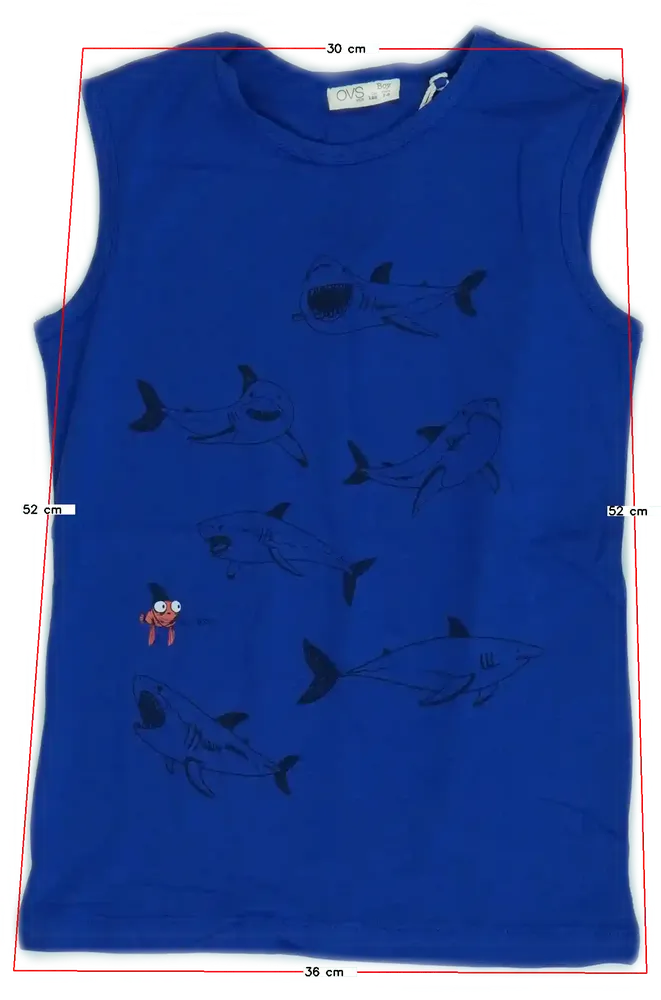 Kék OVS Fiú / Férfi atléta EU 128 / UK 8 év / US 8 év/M