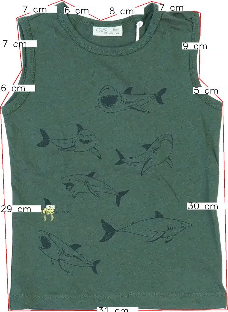 Zöld OVS Fiú / Férfi atléta EU 104 / UK 4 év / US 4T/XS