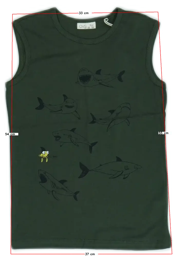 Zöld OVS Fiú / Férfi atléta EU 134 / UK 9 év / US 9 év/L