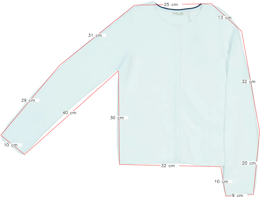 Fehér OVS Kardigán EU 152 / UK 12 év / US 12 év/L