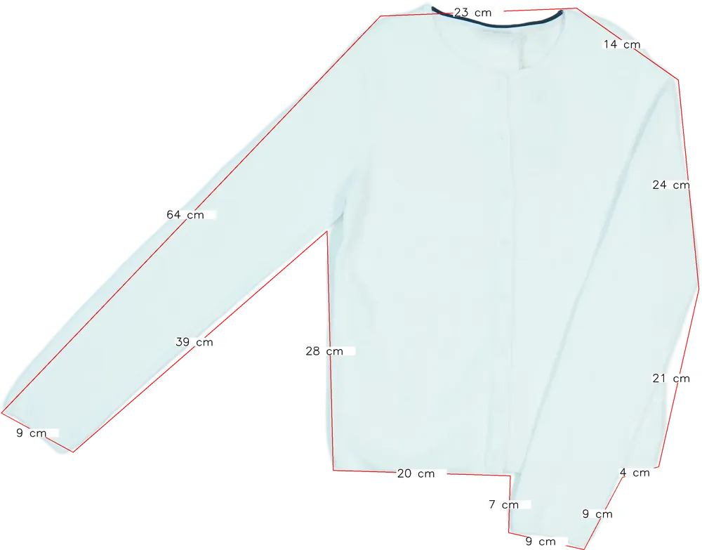 Fehér OVS Kardigán EU 158 / UK 13 év / US 14 év/XL