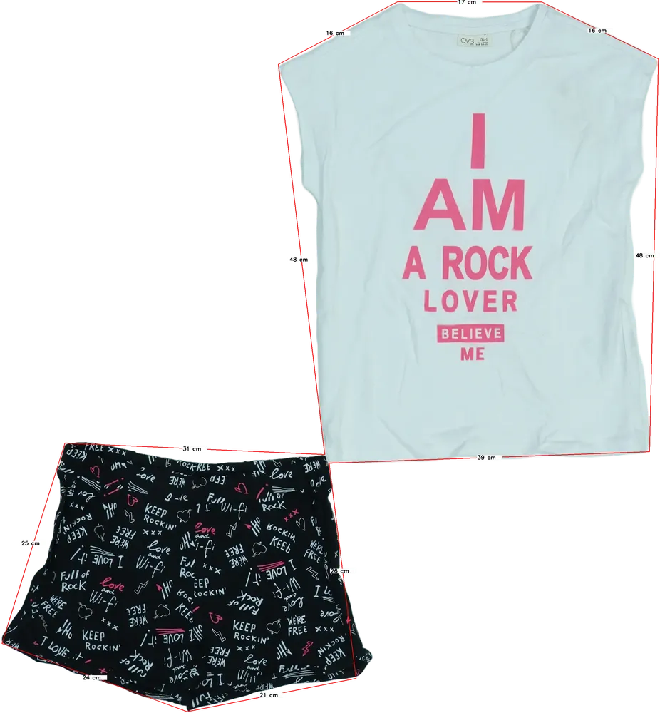 Fehér OVS 2 részes szett - Felsőruházat és nadrág EU 146 / UK 11 év / US 12 év/L