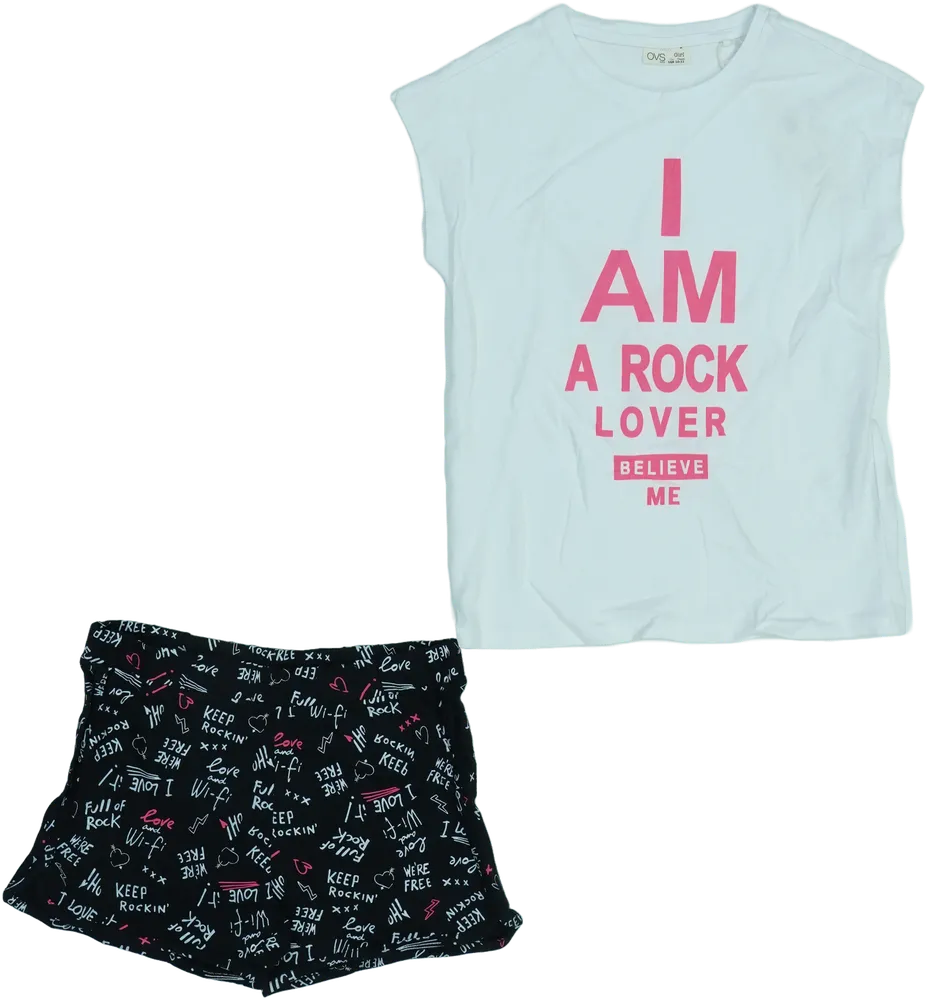 Fehér OVS 2 részes szett - Felsőruházat és nadrág EU 146 / UK 11 év / US 12 év/L